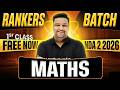 Quadratic Equations for NDA 2026 💪 NDA 2 Maths Live 🔥 Rankers Batch Lecture 1 🎯 FREE