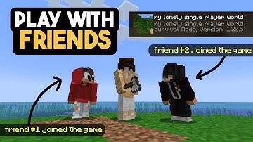 How To Play Singleplayer With Friends - NO SERVERS/ NO LAN - Minecraft