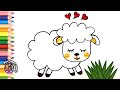 Kolay Koyun Çizimi - Sevimli Kolay Koyun Nasıl Çizilir - Kurban Bayramı Çizimi - How To Draw A Sheep