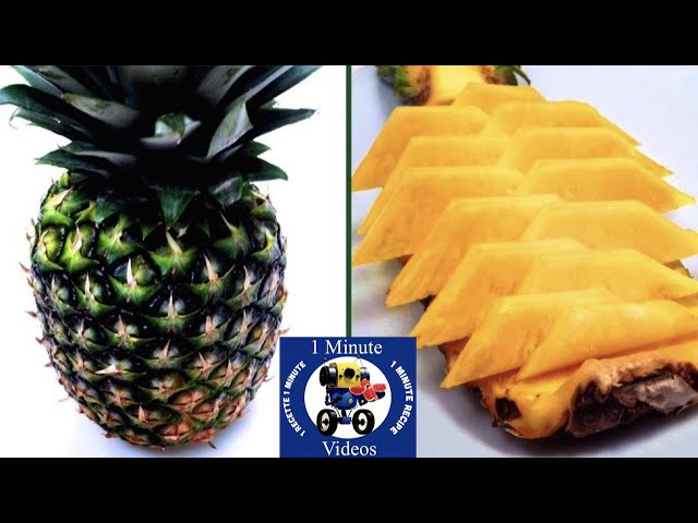 Préparer un ananas découpé en quinconce - Notre recette avec