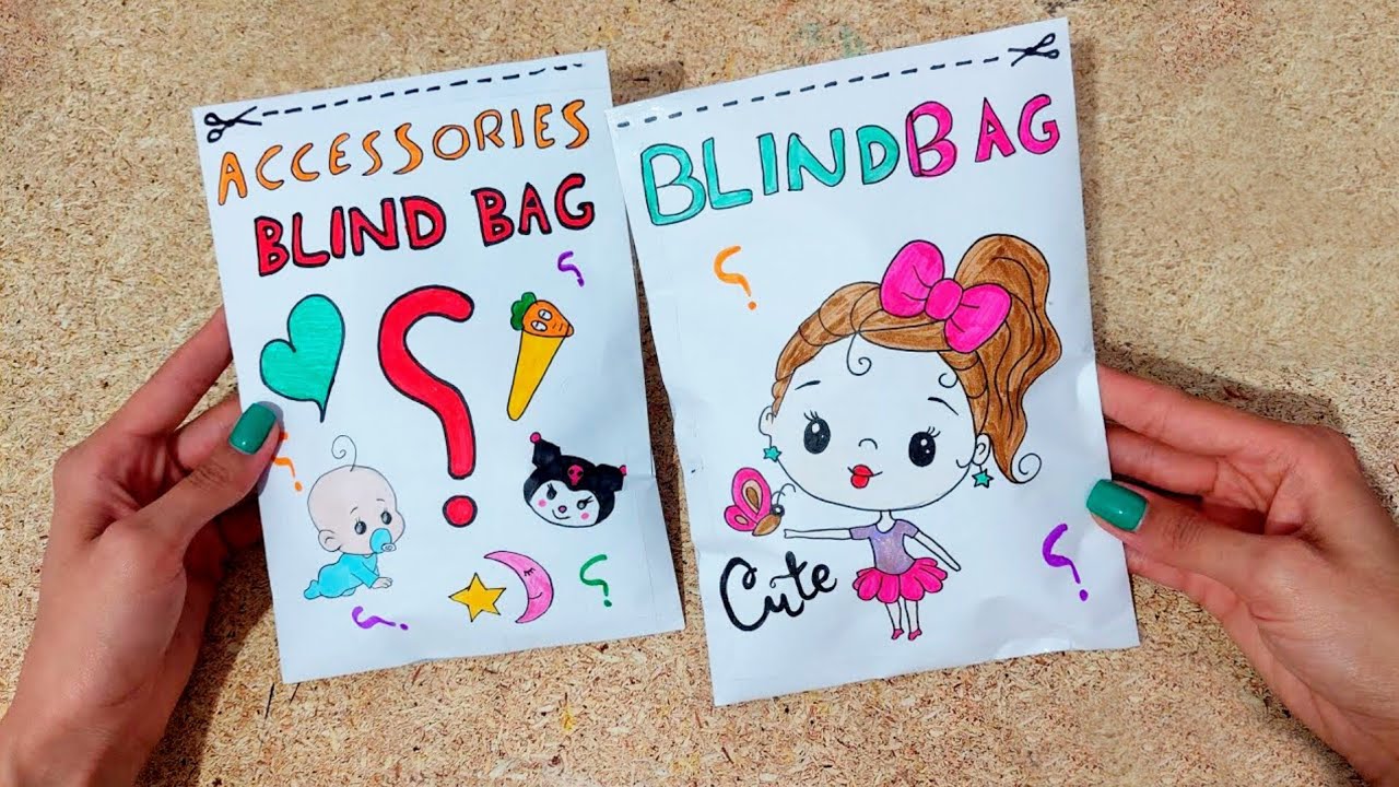 Blind bag Paper 💎💖 ASMR / satisfying opening blind box - YouTube