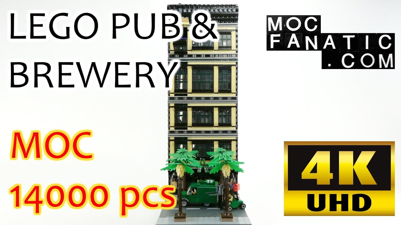 LEGO Pub & Brewery Custom Modular Building MOC 14000 pcs 4K UHD YouTube