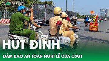 CSGT ở TP.HCM ra quân hút đinh trên Quốc lộ 1, đảm bảo an toàn cho người dân nghỉ lễ | Dân Việt