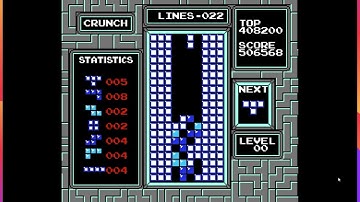 Getting Rebirth In NES Tetris (Crunch Mode in TetrisGYM) #tetris #tetrisgame #shorts #rebirth #fyp