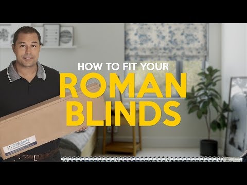 Video: Roman blind hvordan feste? Monteringsmetoder