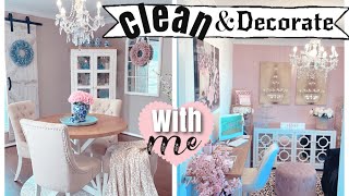 CLEAN AND DECORATE WITH ME | HUGE CLEANING MOTIVATION | CHELLESGLAMHOME
