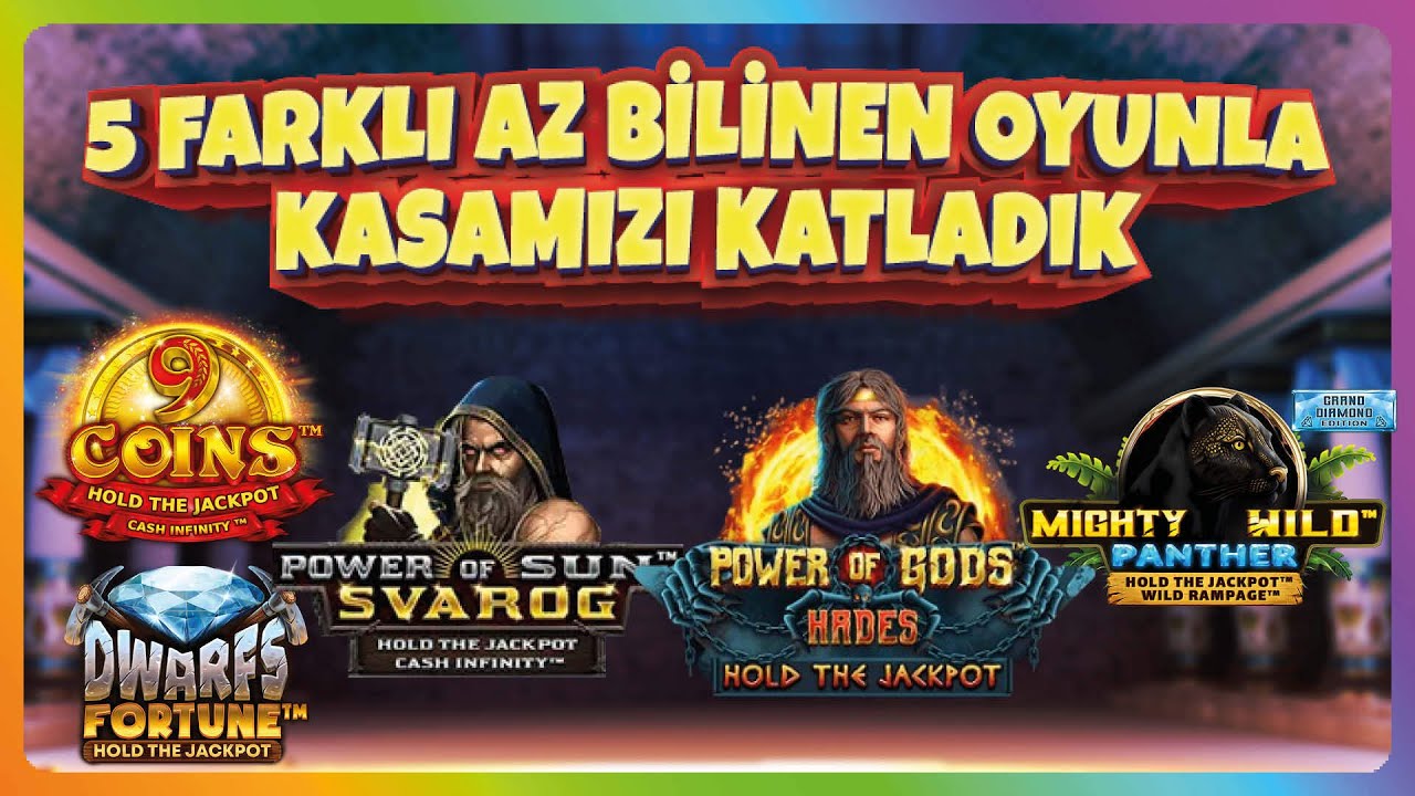 SLOT OYUNLARI WAZDAN SAĞLAYICISI | 5 FARKLI AZ BİLİNEN OYUNLA KASAMIZI KATLADIK 