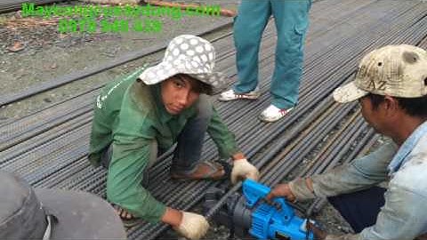 Máy cắt sắt thủy lực cầm tay D25 - Bàn giao tại Giồng Chôm - Bến Tre