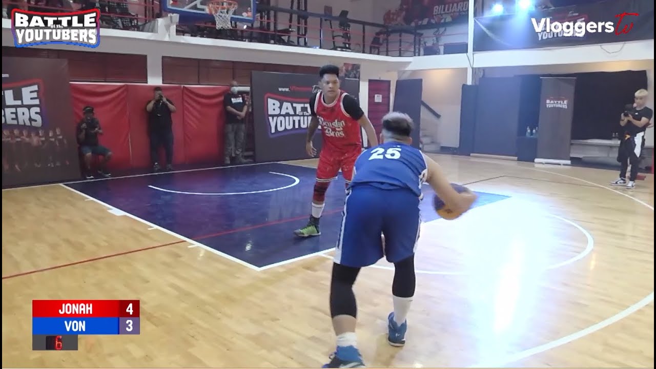 Battle Of The Youtubers - Jerick Vs Joseph And Jonah Vs Von (BasketBall 1v1)