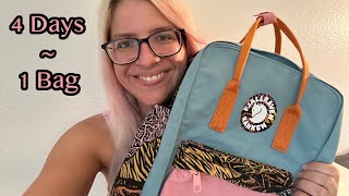 Pack With Me: Four-Day Conference in ONE Fjallraven Kanken Backpack!