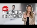 Dealing with Credit Thieves at Work
