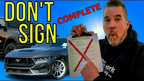 Car Buying Mistakes (Do NOT Sign) Kevin Hunter, The Homework Guy