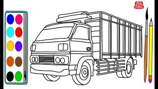 How to Draw and Color a Beautiful Sand Loading Canter Truck for Kids and Toddlers How to Draw and Color a Beautiful Sand Loading Canter Truck for Kids and Toddlers