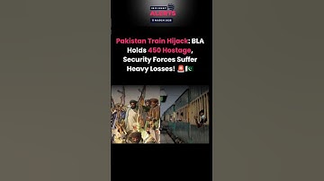 Pakistan Train Hijack: 450 Hostages, 6 Security Personnel Killed—Tensions Escalate! 🚨🇵🇰#shorts