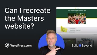 WordPress Speed Build: The Masters Golf 2024 website!