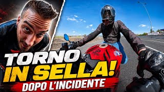 Dopo l’incidente, TORNO IN MOTO per la prima volta