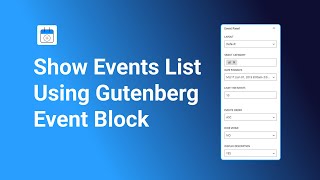 Display Events in Gutenberg Block Editor With Events Shortcode Plugin