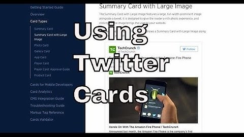 Twitter:  Using Twitter cards | THFC