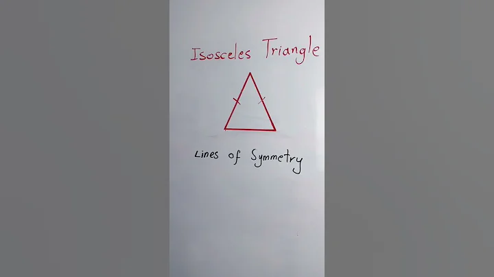 Only one line of symmetry is in an isosceles triangle
