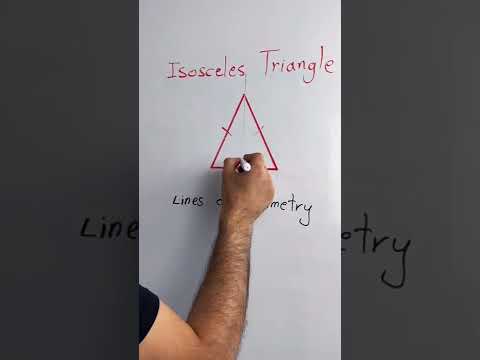 Video: Heeft een rechthoekige driehoek een symmetrieas?