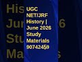UGC NET/JRF History | June 2026 Study Materials
