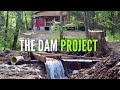 Building A Dam for Hydroelectric Power - Part 1 - Off Grid Cabin - EP #22