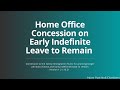 Home Office Concession on Early Indefinite Leave to Remain