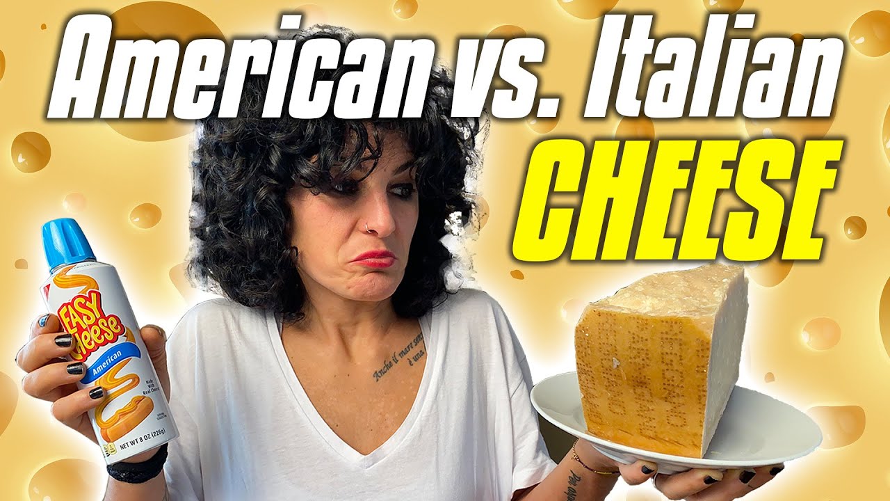 Italian vs. American Cheese Blind Taste Test | Italian Tries American Cheese | Pasta Grammar