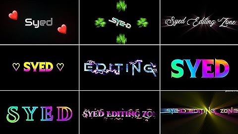 Top 10 Amazing Alight Motion Text Animation Effects