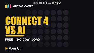 Connect Four vs AI — Can You Beat It on Hard? (Free Game, Four Up) screenshot 2