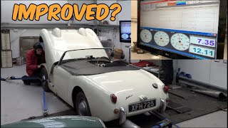How many horsepower can a dyno set up add? Fred the Austin Healey Sprite