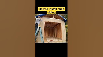 How to install shed siding. Full video on my channel. #shorts #youtubeshorts #diy