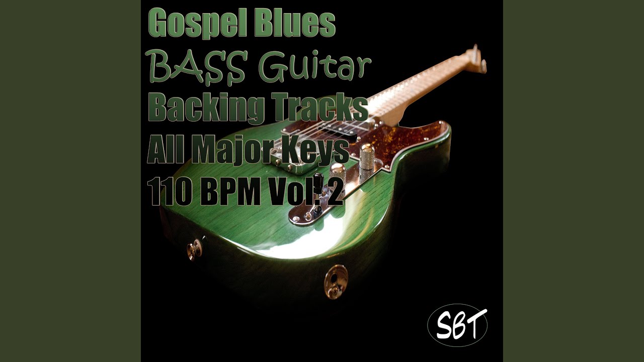 Gospel Blues Bass Guitar Backing Track in E Major No. 2
