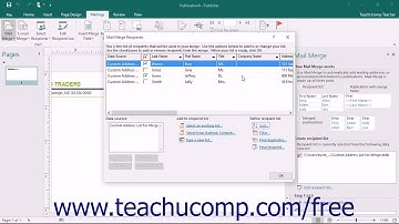 Publisher 2016 Tutorial Selecting Recipients Microsoft Training