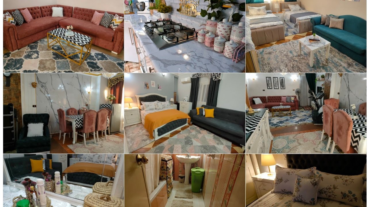 جوله في شقتي بعد التجديد💃بقت شقه عروسه🙈فرش العيد