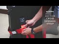 How to install europak crosstype luggage strap