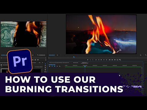 How to use + Install our Burning Transitions in Premiere Pro | Tutorial