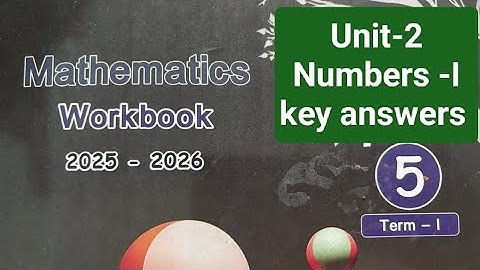 5th std term-1 Maths unit-2 workbook key answers…2025-26