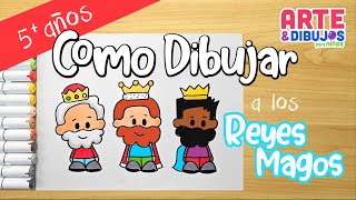 Como dibujar  a los REYES MAGOS | MUY FACIL | Arte y Dibujos para Niños