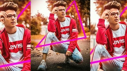 Glowing Neon Triangle Effect PhotoShop | How to create neon effect in Photoshop | BhaskarDesign