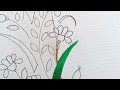 Border Design ! Hand Embroidery Tutorial #shorts #youtubeshorts #ytshorts