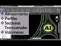 Diseño Geométrico de CARRETERA en CIVIL 3D -COMPLETO!!- (Alineamiento, perfil, secciones, volúmenes)