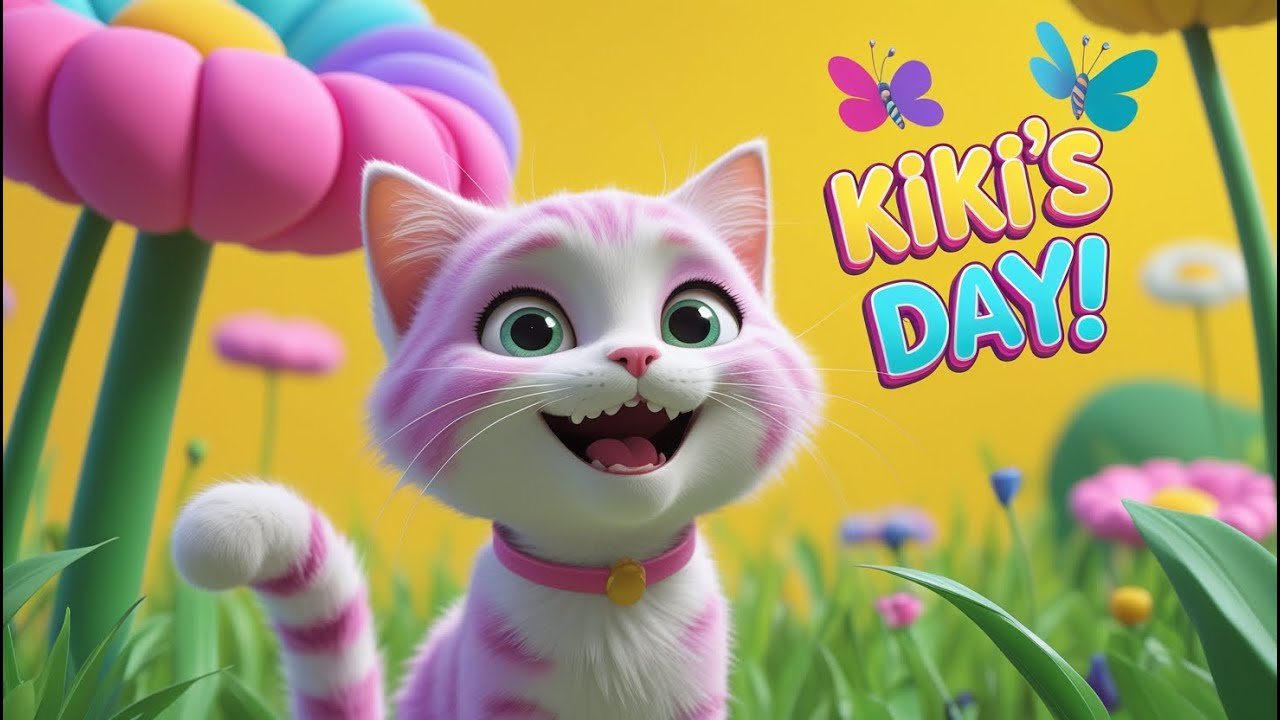 Kiki the Cat’s Colorful Day | Nursery Rhymes & Kids Songs