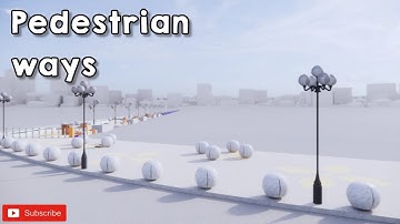 Sketchup tutorial - Animasi desain pedestrian ways #animation