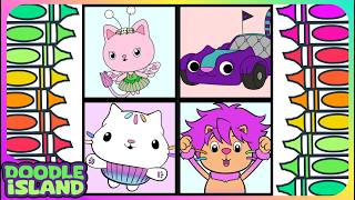 Gabby's Dollhouse Coloring | Coloring Pages for kids