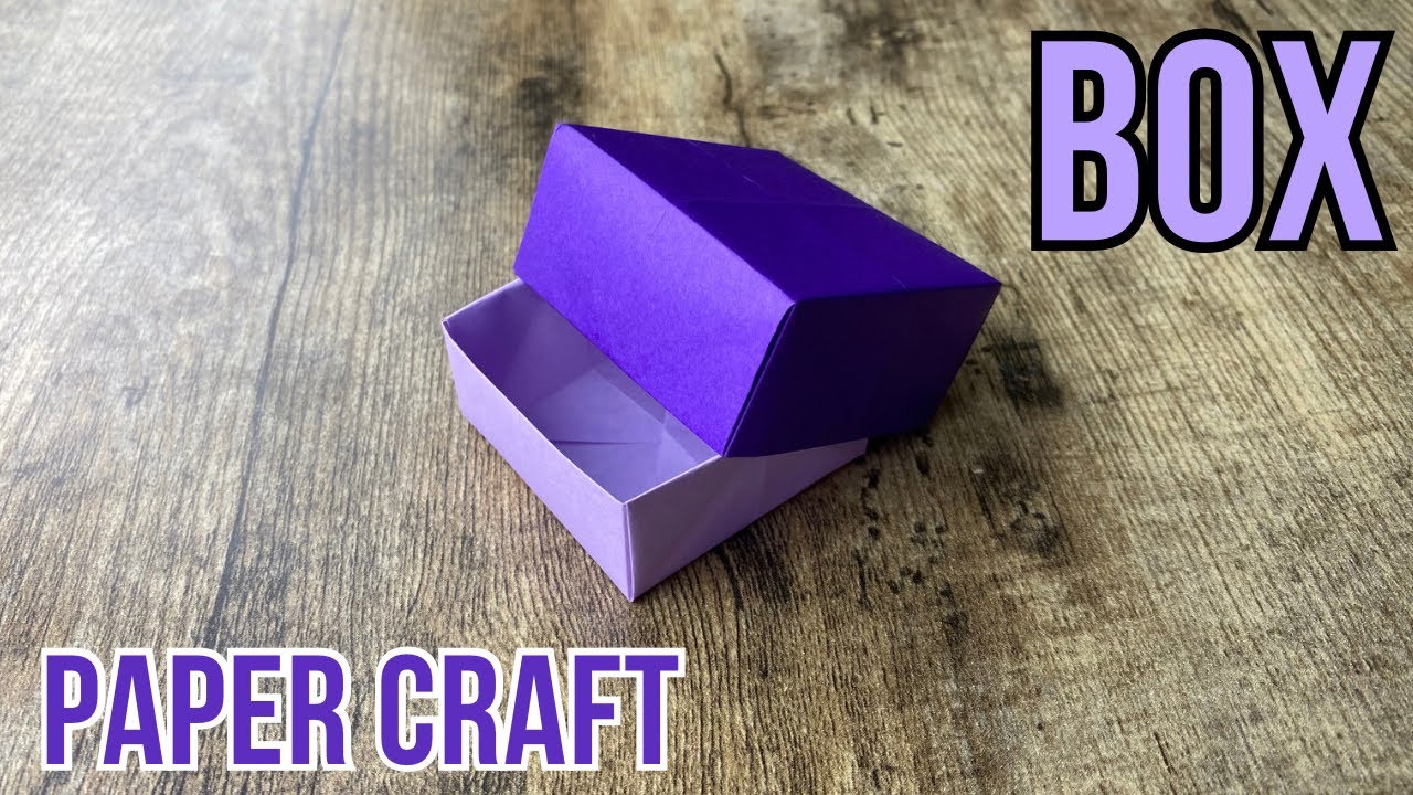 PAPER BOX ORIGAMI TUTORIAL CRAFTING | DIY GIFT BOX PAPER CRAFT ORIGAMI ...