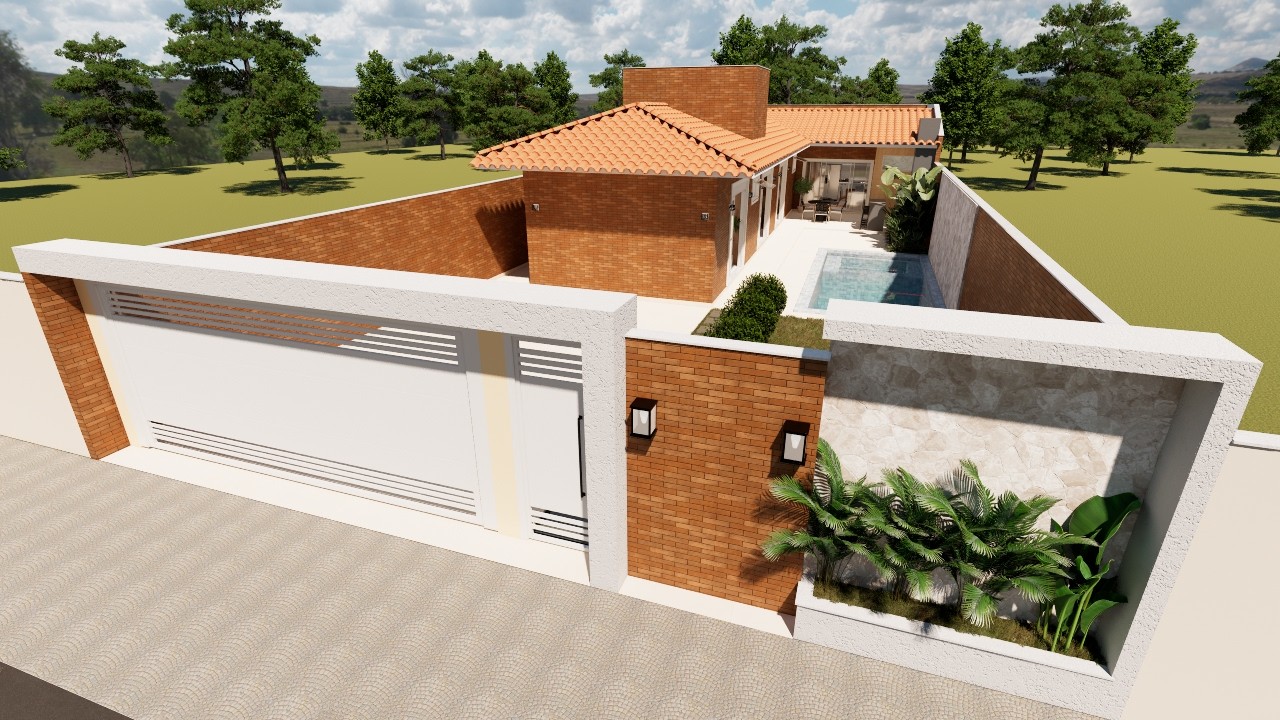 CASA EM L: Ousamos no Tijolo Ecológico e o resultado ficou SURPREENDENTE! (12x30m) .Cód358A