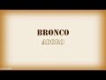 Bronco - Adoro (Letra)