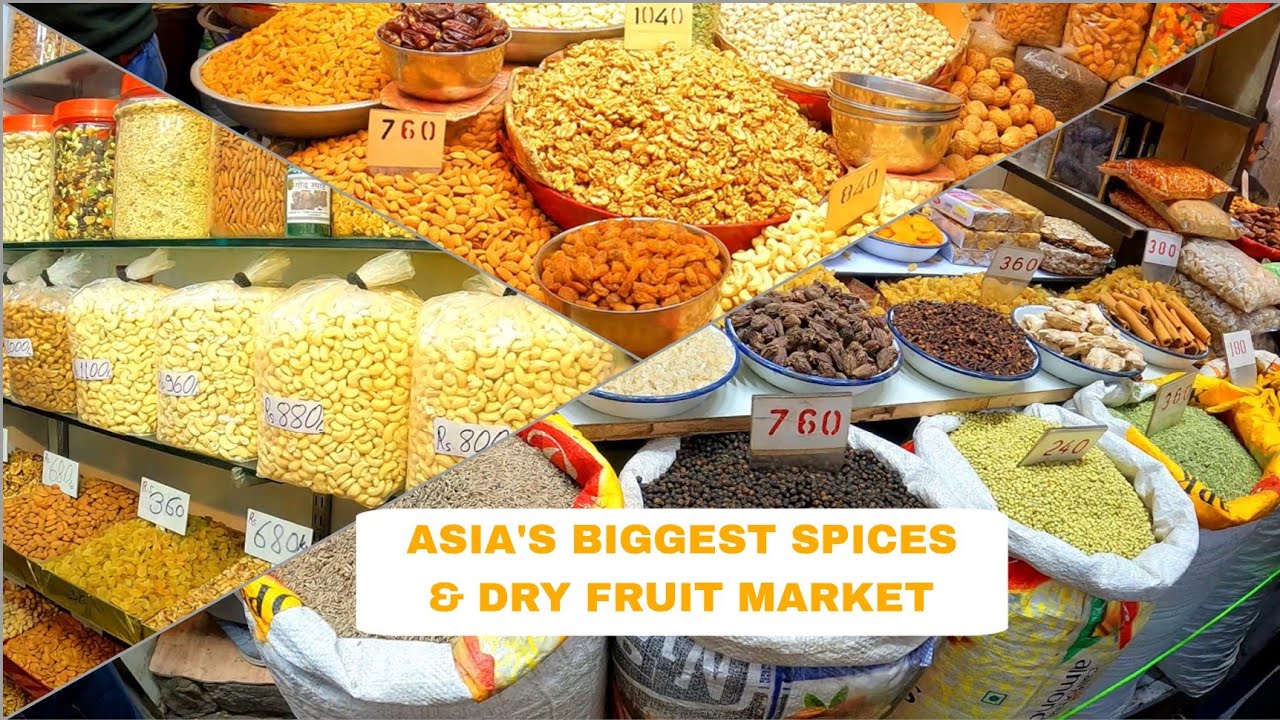 Old Delhi's Famous Dry Fruit & Spice Market Khari Baoli YouTube