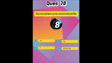 300-410 ENARSI Implementing Cisco Enterprise Advanced Routing and Services Question-78 #ccnpencor